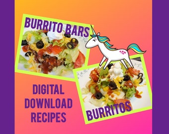 Recipe for Burrito Bars and Burritos - Digital Download