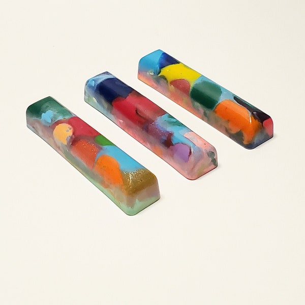 Multicolored Crayon Sticks - Set of 3