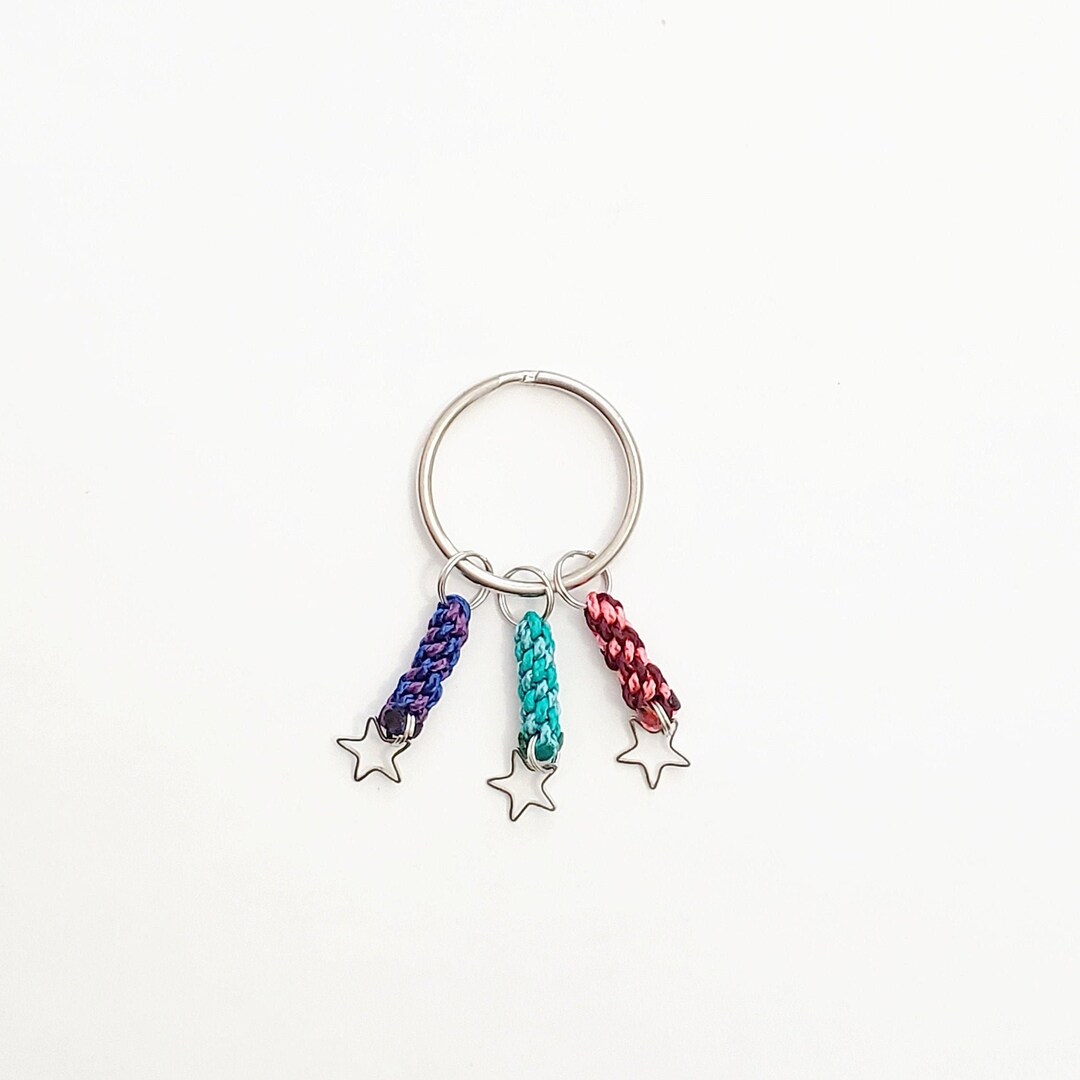 Nebula Shooting Star Keychain Etsy