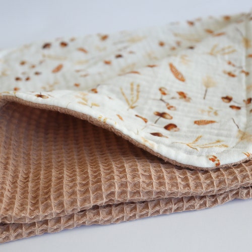 Muslin Waffle Baby Blanket Swaddle Blanket Muslin Boho Etsy