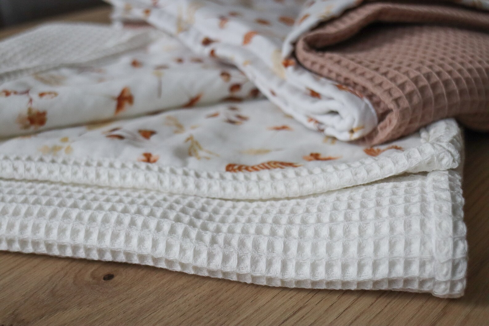 Muslin Waffle Baby Blanket Swaddle Blanket Muslin Boho Etsy