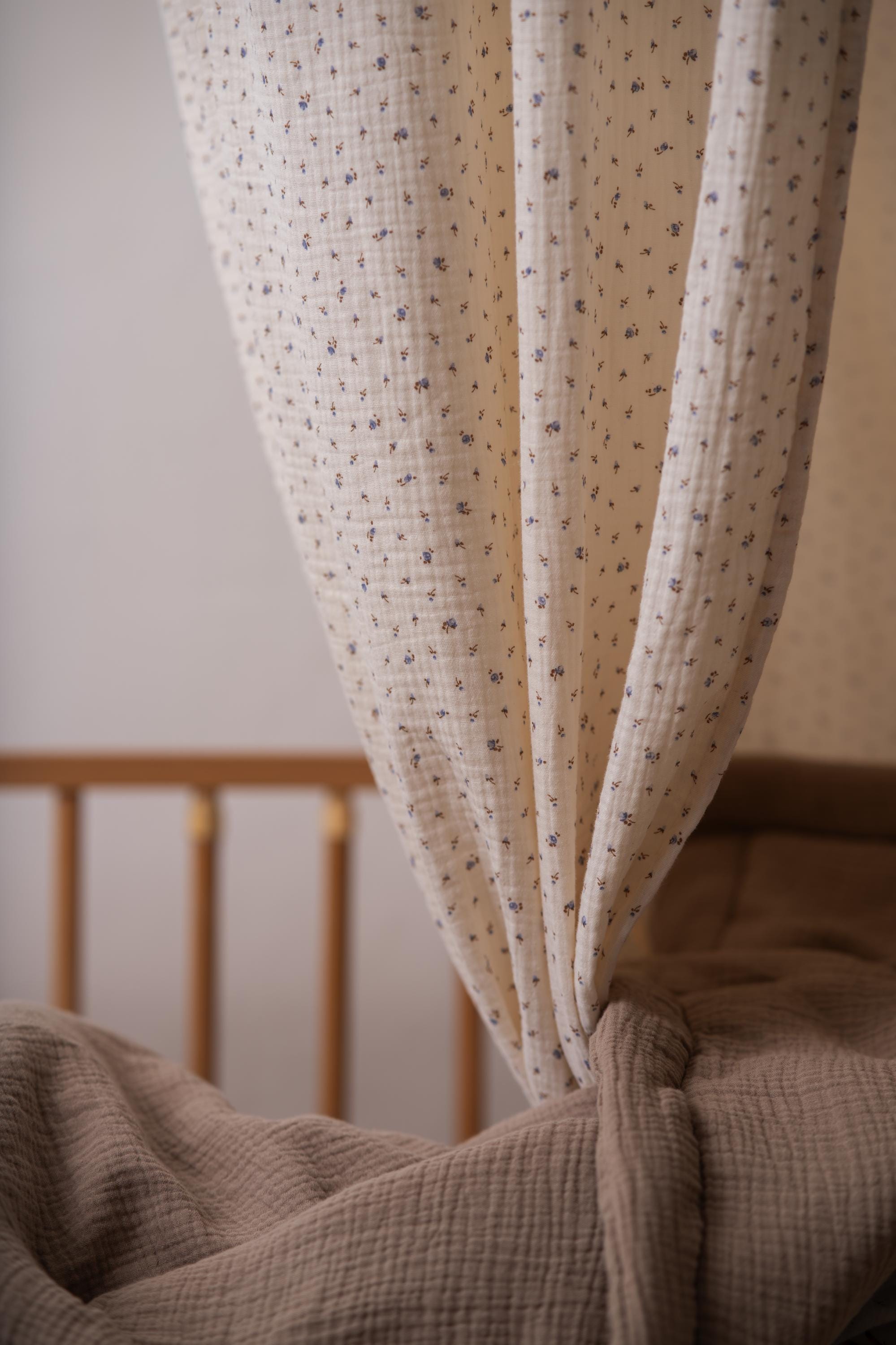Kids bed canopy, Baldachin beige, Hanging canopy, Nursery Room Decor, Canopy bed for girl, Playhouse Canopy, Play Tent, Organic Crib Netting