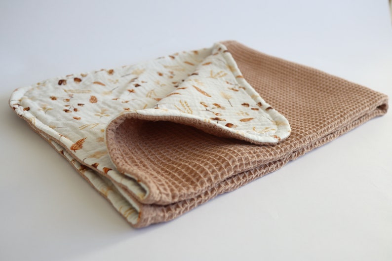 Muslin Waffle Baby Blanket Swaddle Blanket Muslin Boho Etsy