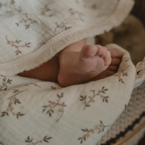 Baby Boho Blanket, Swaddle Blanket, Boho Fringe Baby Blanket, Baby Muslin, Newborn Receiving Blanket, Nursing Coverup, Newborn Swaddle