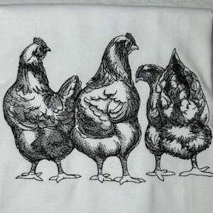 Chicken Butts Tea Towel