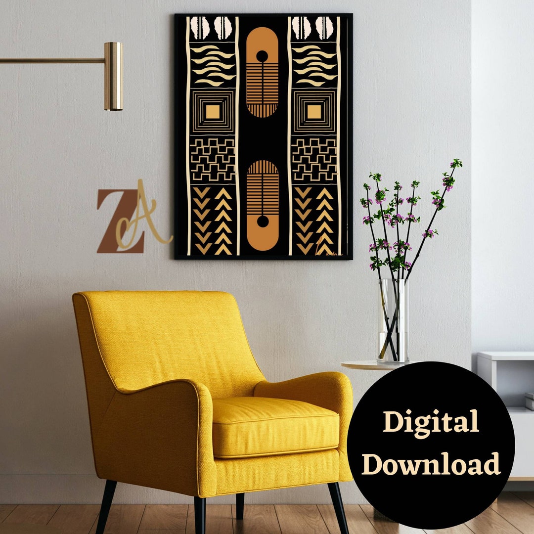 African Art Prints African Art Wall Decor Black Art Prints Etsy