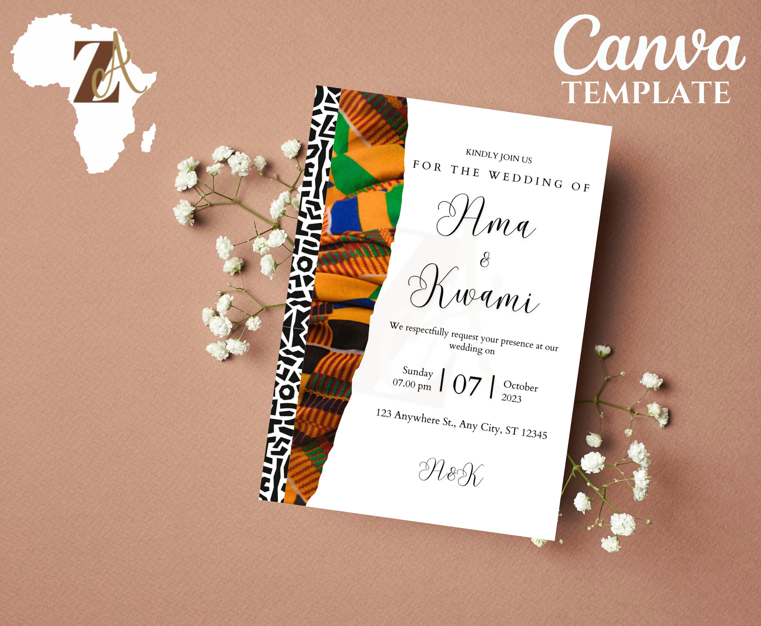Wedding Invitation timeline Template Order of Events Ghanaian Wedding Invitation timeline Template Order of Events Ghanaian