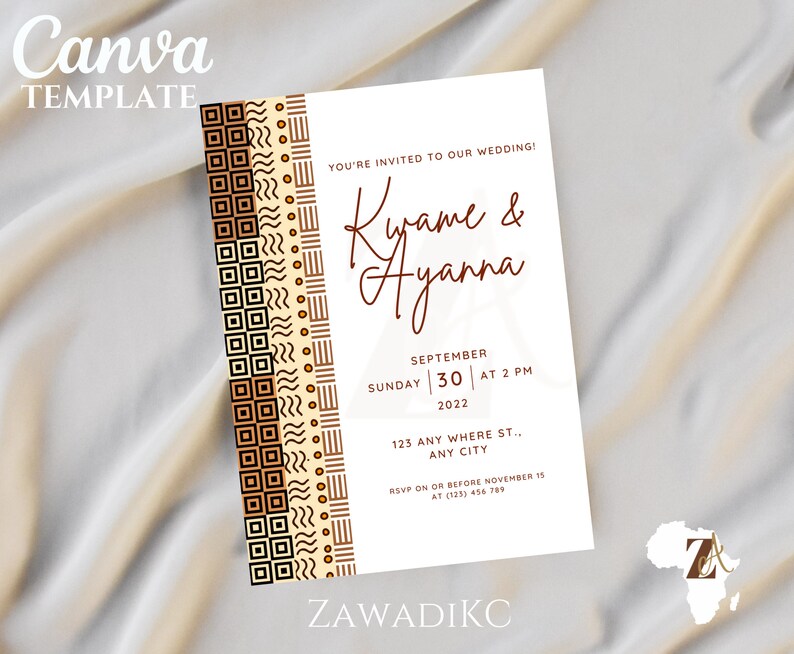 Wedding Invitation timeline Template Order of Events Ghanaian Wedding Invitation timeline Template Order of Events Ghanaian