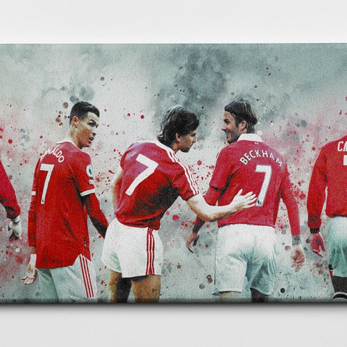 Magnificent 7s Manchester United Framed Canvas Print Etsy UK