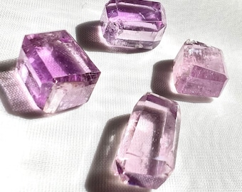 Natural Pink Color Kunzite Polished Beads, Pink Kunzite,04 Pieces Lot, Making Jewellery, Natural Stone, 12-16mm - 57ct