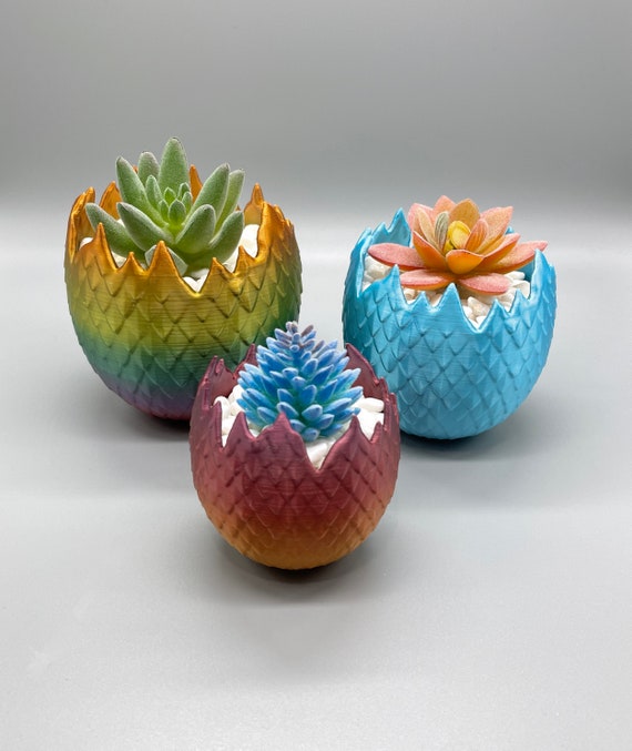 Dragon Egg Planter: 3d-printed PLA Succulent Pot - Etsy