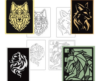 Archivo de dibujo vectorial de decoración de arte de pared para corte por láser, corte por plasma (dxf, dwg, pdf) Máquina CNC de metal y madera