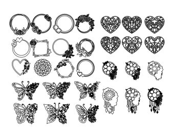 Archivo de dibujo vectorial de decoración de arte de pared para corte por láser, corte por plasma (dxf, dwg, pdf) Máquina CNC de metal y madera