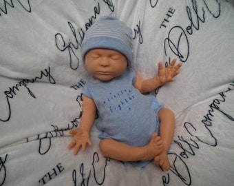 16" fullbody platina siliconen babypop reborn - blanco, ongeverfd - met drankje/nat - The Silicone Doll Company