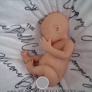 16" Full Body Platinum Silicone Baby Girl Doll Reborn - Blank Unpainted - with Drink/Wet - The Silicone Doll Company image 7