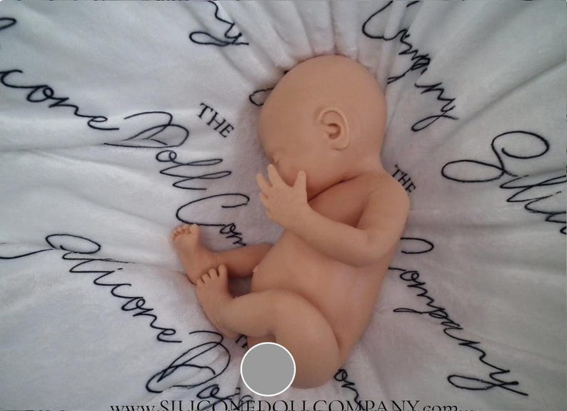 16" Full Body Platinum Silicone Baby Girl Doll Reborn - Blank Unpainted - with Drink/Wet - The Silicone Doll Company image 7