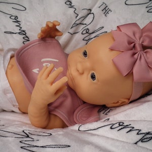 18&quot; Full Body Platinum Silicone Baby Girl Doll Reborn - Blank Unpainted - WITH DRINK/WET - The Silicone Doll Company