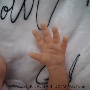 16" Full Body Platinum Silicone Baby Girl Doll Reborn - Blank Unpainted - with Drink/Wet - The Silicone Doll Company image 5