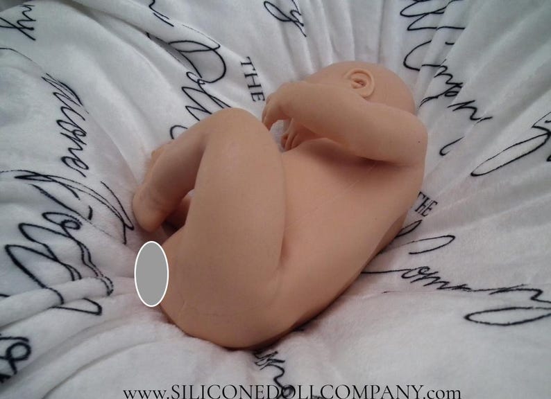 16" Full Body Platinum Silicone Baby Girl Doll Reborn - Blank Unpainted - with Drink/Wet - The Silicone Doll Company image 8