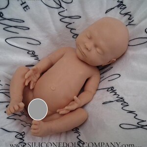 16" Full Body Platinum Silicone Baby Girl Doll Reborn - Blank Unpainted - with Drink/Wet - The Silicone Doll Company image 6