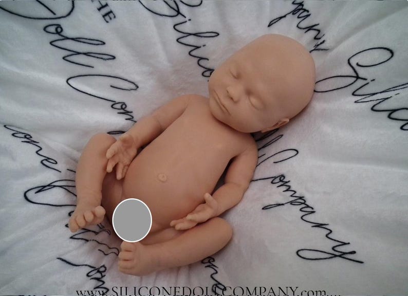 16" Full Body Platinum Silicone Baby Girl Doll Reborn - Blank Unpainted - with Drink/Wet - The Silicone Doll Company image 6
