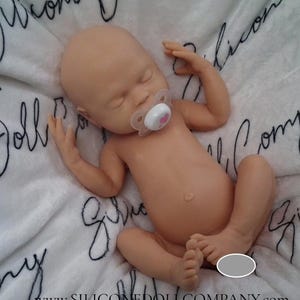 16" Full Body Platinum Silicone Baby Girl Doll Reborn - Blank Unpainted - with Drink/Wet - The Silicone Doll Company image 10