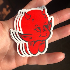 Hot Stuff Lil’ Devil Sticker Waterproof