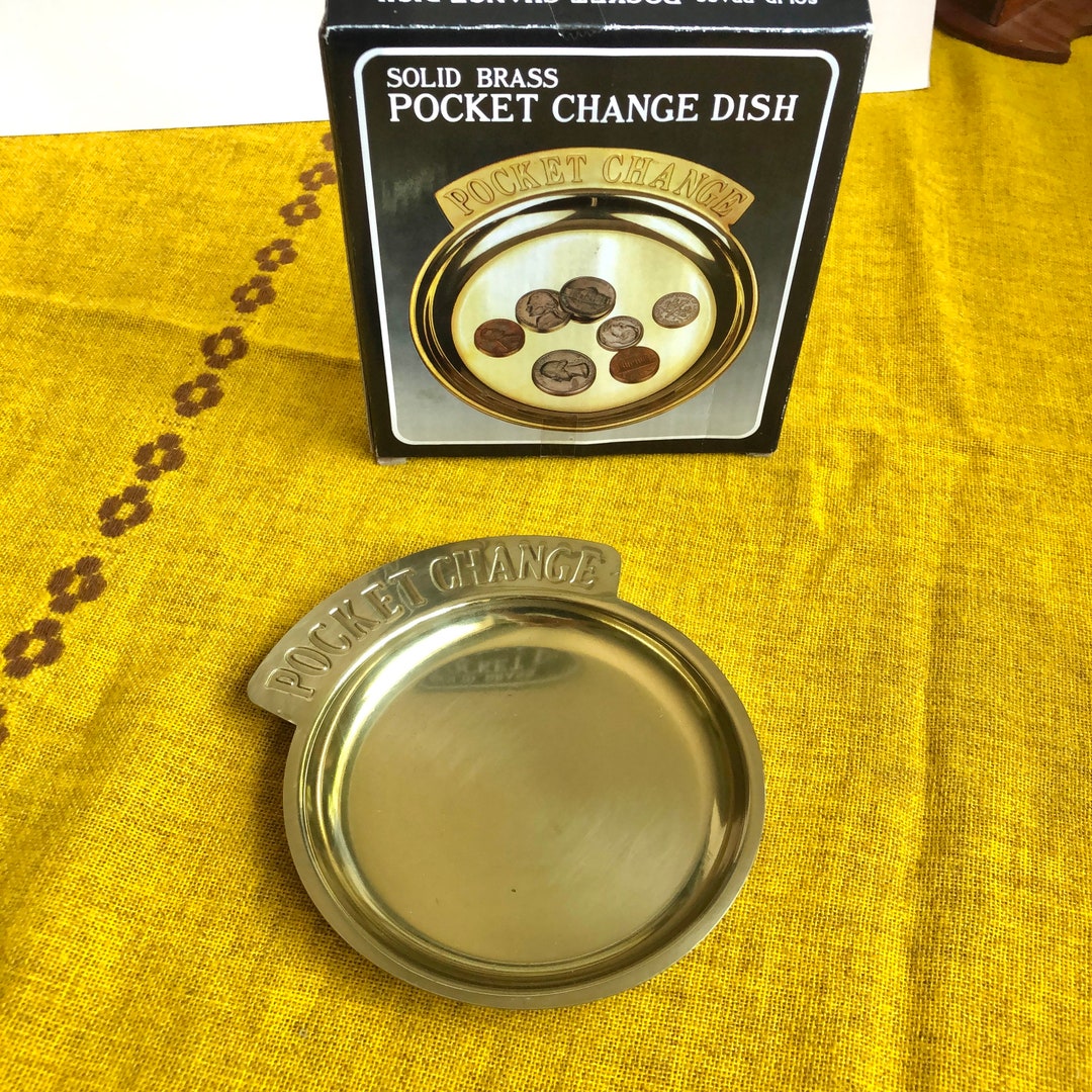 BNIB Vintage Brass Pocket Change Dish - Etsy