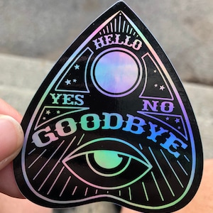 Ouija Board Sticker Holographic Waterproof Vinyl Spooky Sticker