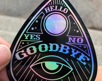 Ouija Planchette Spirit Board Sticker | Holographic | Waterproof Vinyl