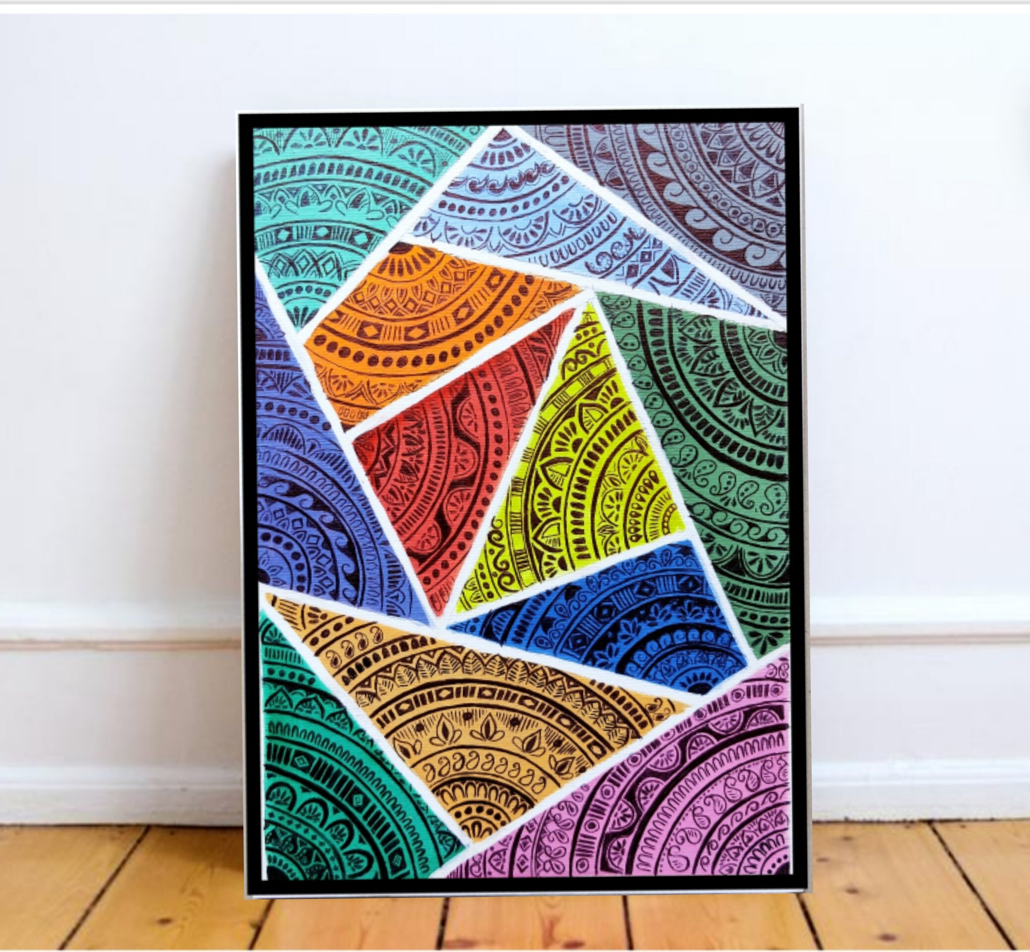 Handmade Mandala Framed Art Etsy UK