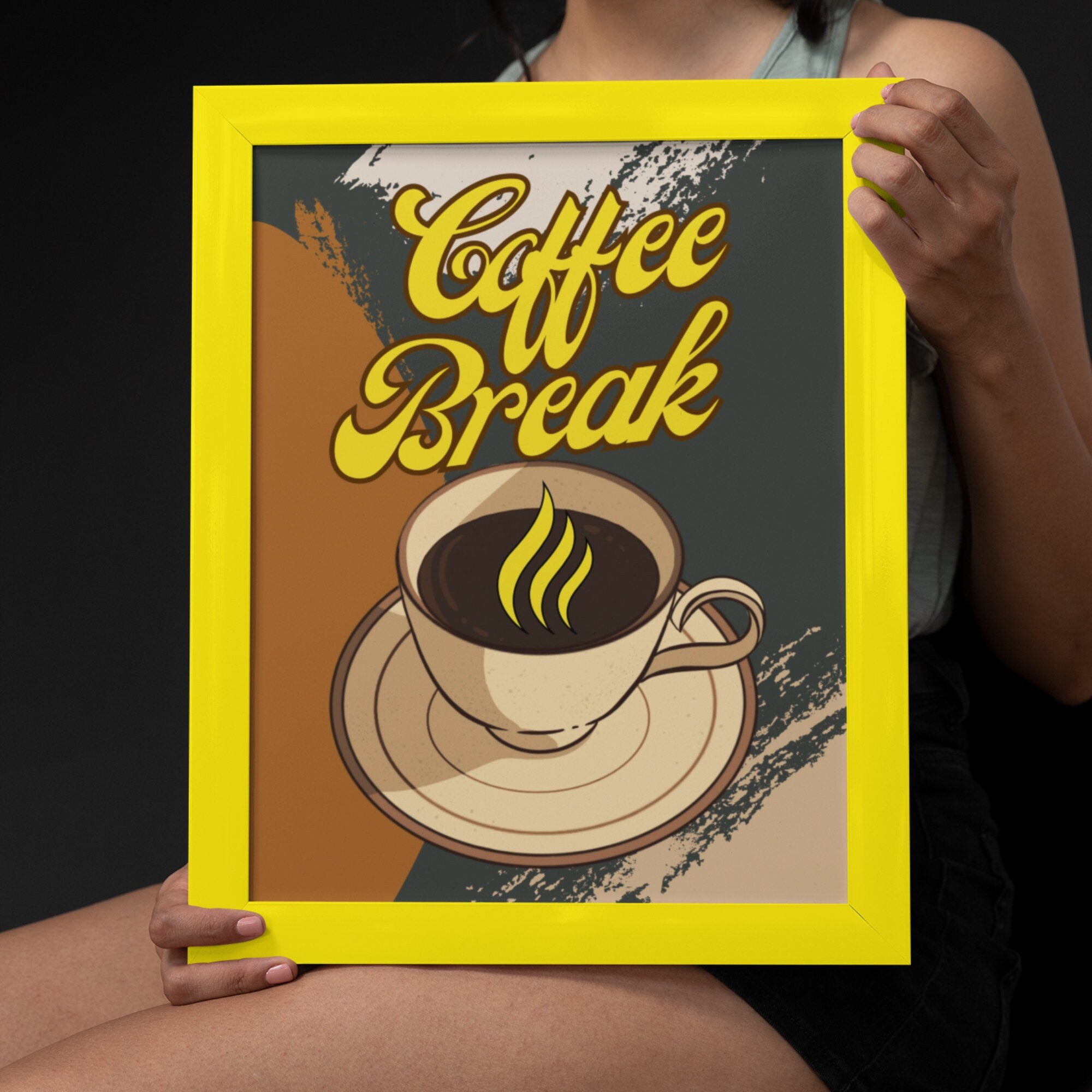 Coffee Break Digital Wall Art Trendy Wall Decor for Coffee Etsy