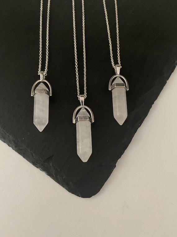Clear charm deals locket necklace