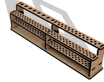 Paintbrush Rack - Svg, Dxf, Pdf, Cdr, Ai - Vector for Laser Cutting