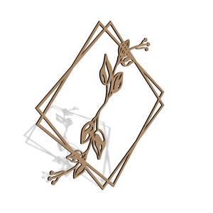 Floral Sign Wedding Sign - Svg, Dxf, Pdf, Cdr, Ai - Vector for Laser Cutting