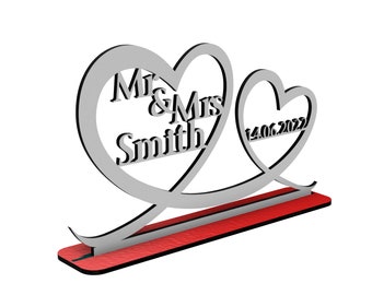 Wedding Gift Stand Decoration - Vector for Laser Cutting - Svg Dxf Ai Pdf Cdr