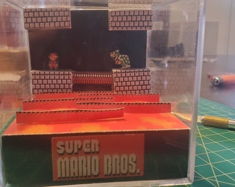 Mario 3D photo Cube Diorama
