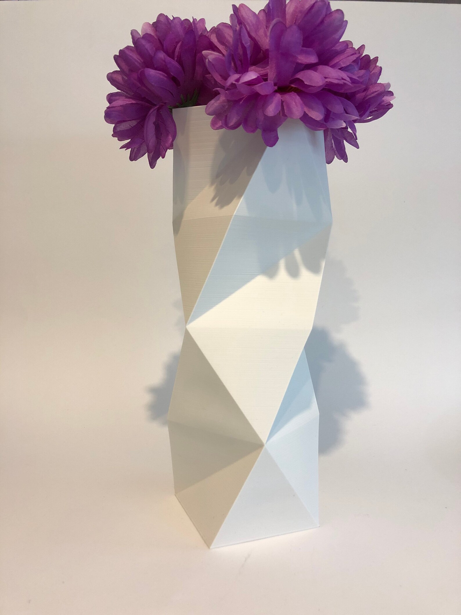 Low Poly Vase 3D Print Simple Timeless Triangle Design Etsy