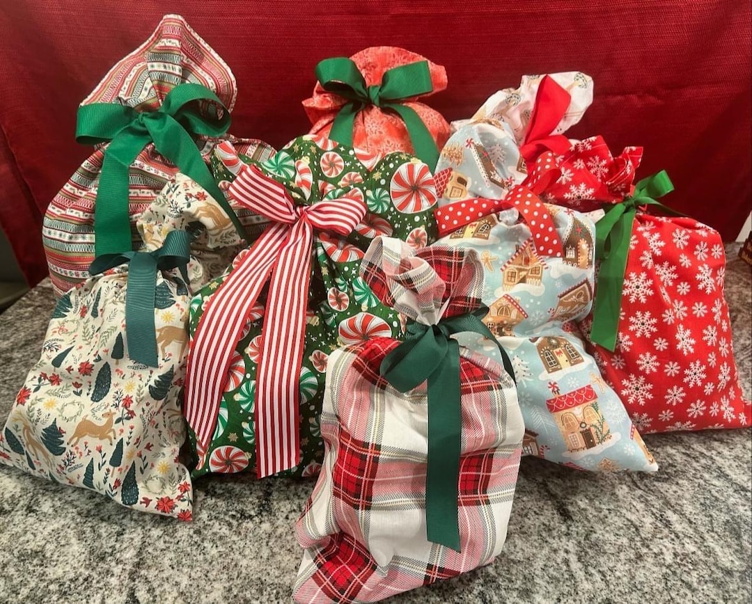 Material Christmas Gift Bags Bulk Nancy Zieman The Blog Sweet