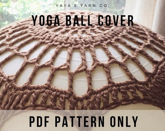 Boho Crochet Yoga Ball Cover Pattern