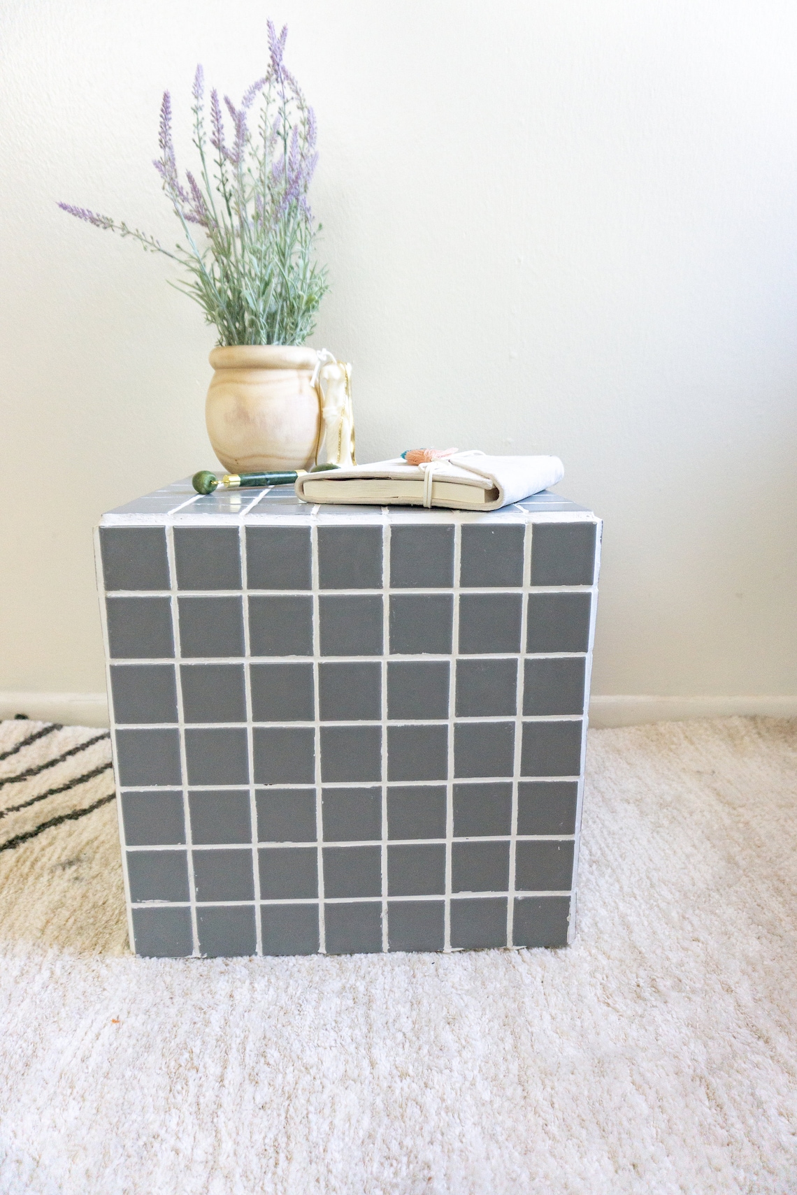 Cube Table, Tile Table, Ceramic Tile Coffee Table, Side Table