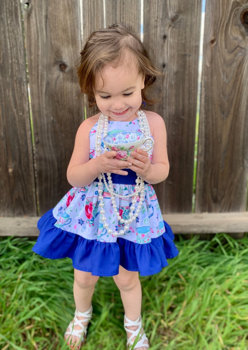 Wonderland Tea Party Outfit I Tea Cup Dress I Open Back Baby Etsy