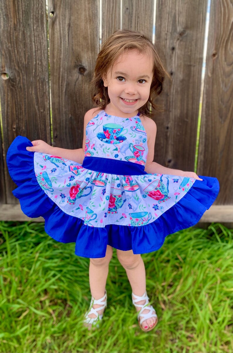 Wonderland Tea Party Outfit I Tea Cup Dress I Open Back Baby Etsy