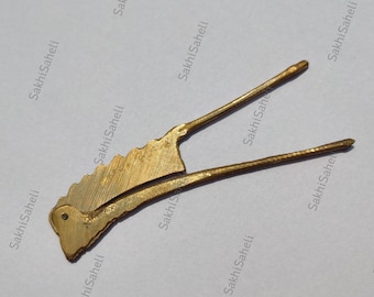 Mini Jati for Bengali Wedding Supari Jaati Brass Sarota Beetel Nut Cutter for Indian Wedding Rituals Pitol Supari Jaati Supori Nut Cracker