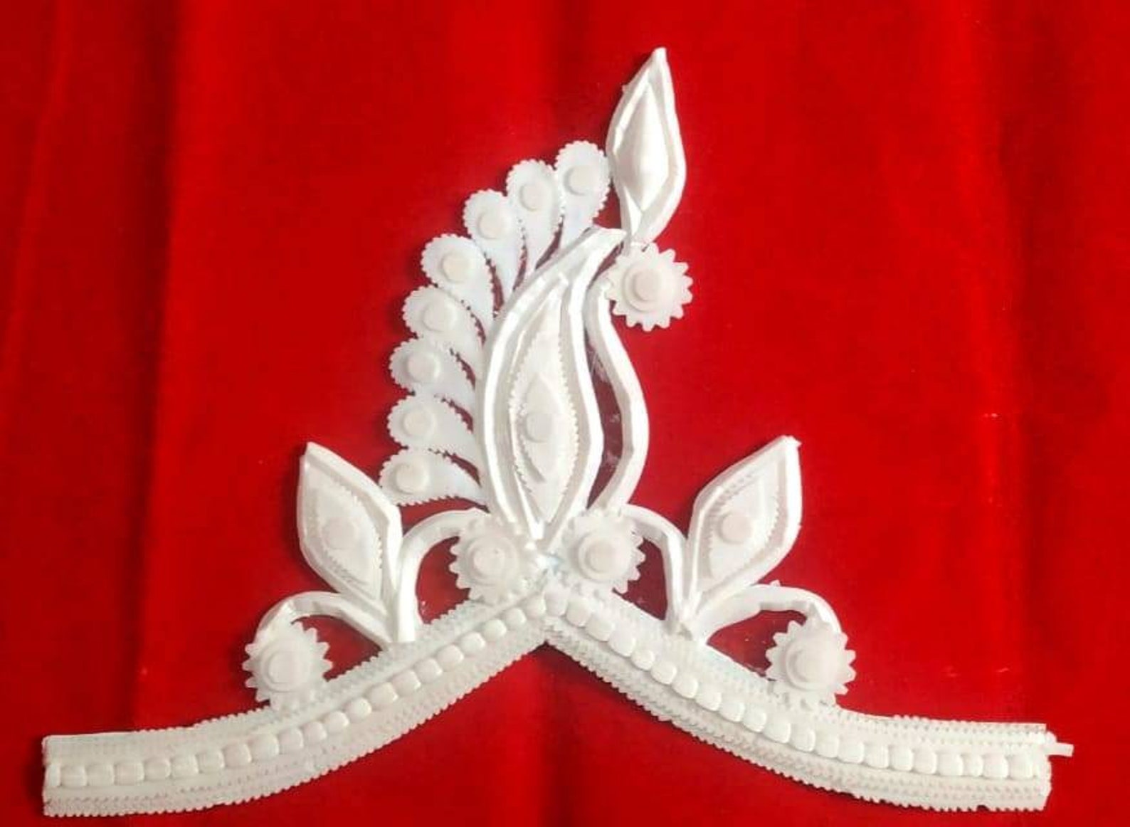 Mukut for Bride Wedding Shola Mukut for Bengali Wedding Indian Bridal