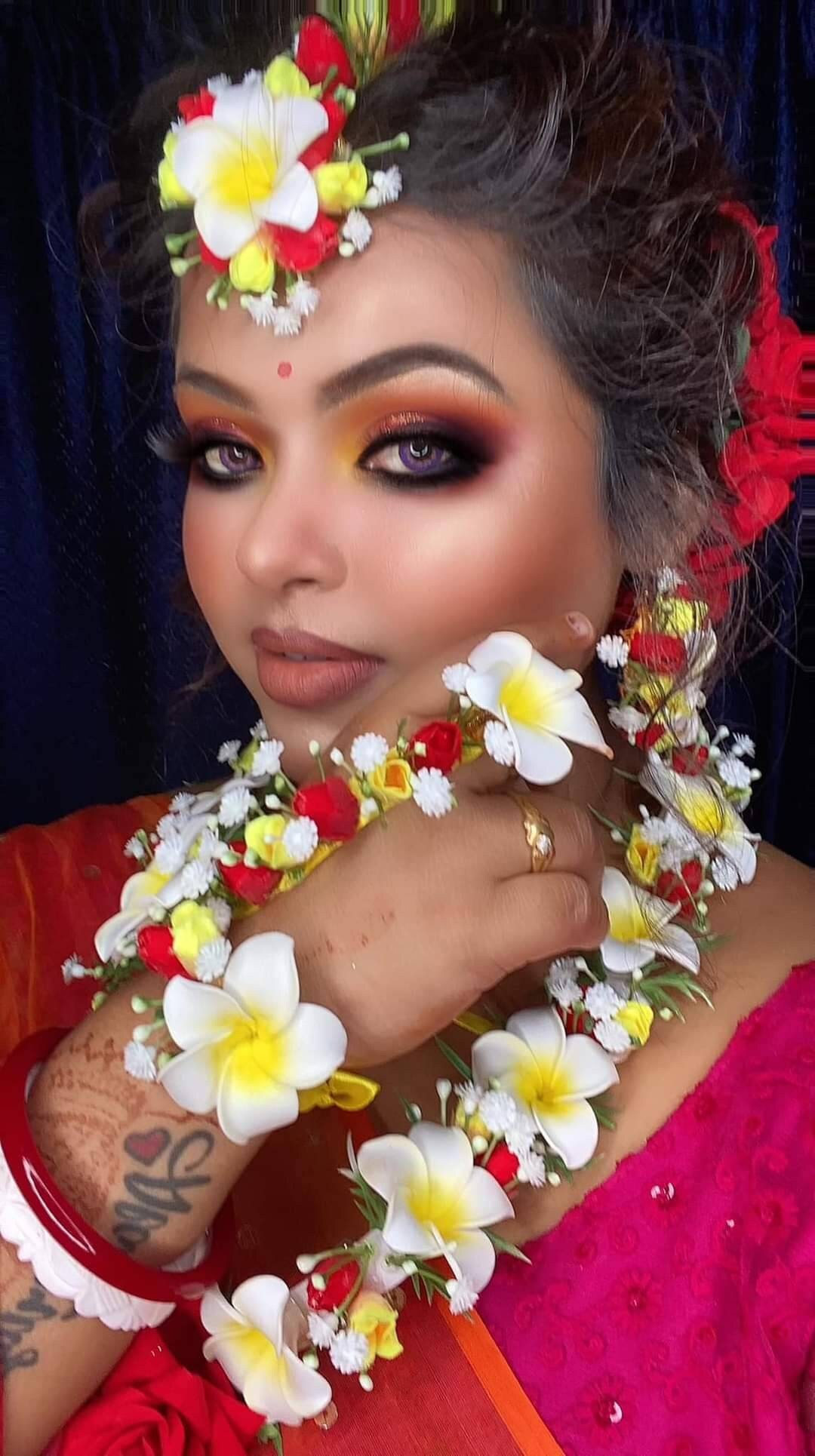 Floral Jewelry Set for Haldi Bridal Necklace Earrings Etsy