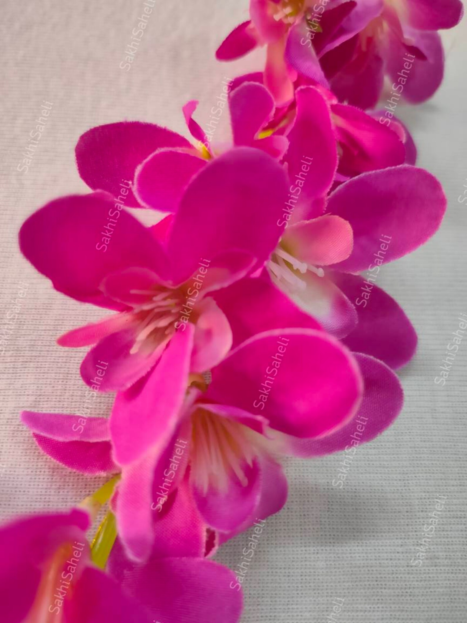 Pack of 2 Orchid Gajra Veni Artificial Floral Hair Bun Flower Etsy