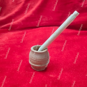 Doat Kolom for Saraswati Puja | Khager Kolom | Khak Kalam | Clay Ink Pot with Grass Pen Symbolic
