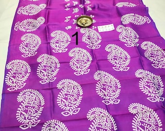 Silk Mark Certified Pure Bishnupuri Katan Silk Saree With Blouse Piece/ 3ply Dual tone Katan Silk Sari/ Pure Silk Handwoven Saree For Women
