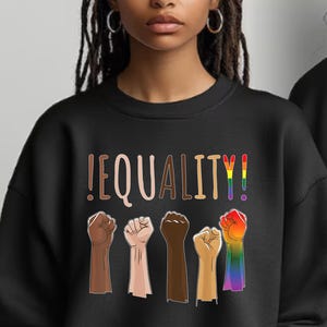 Equality black crewneck
